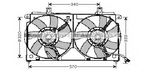 PRASCO PE7518 Fan, radiator